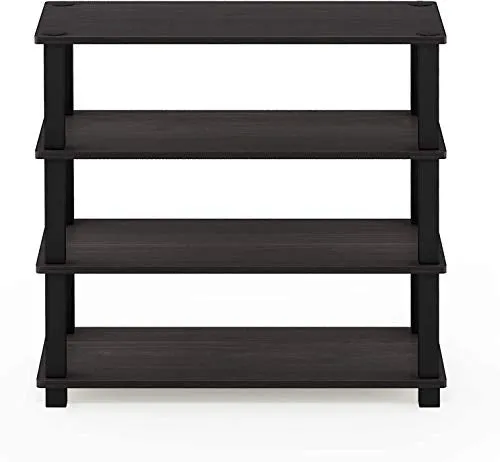 STAR WORK Shoe Rack For Home | Wooden Particle Footwear Stand and Shelves | Floor Standing 4 Tier Shoes Shelf | All Weatherproof | Indoor Outdoor | (Size-56.5(H) X59.5(L) X29.5(W) Cms)