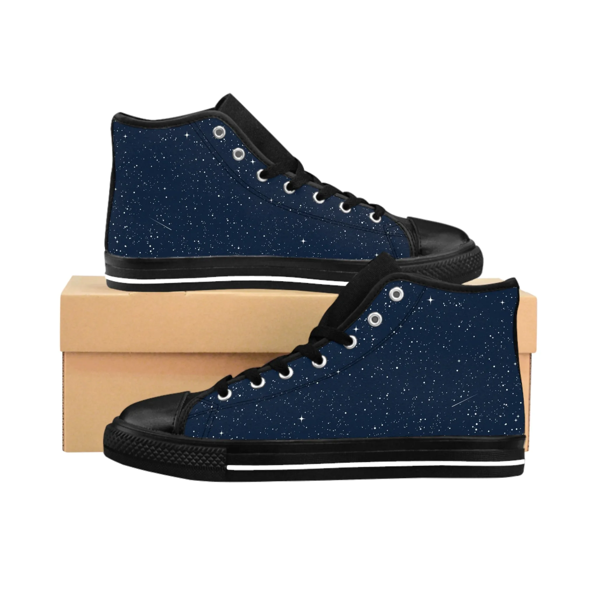 Starry Night Sky Men's Classic Sneakers