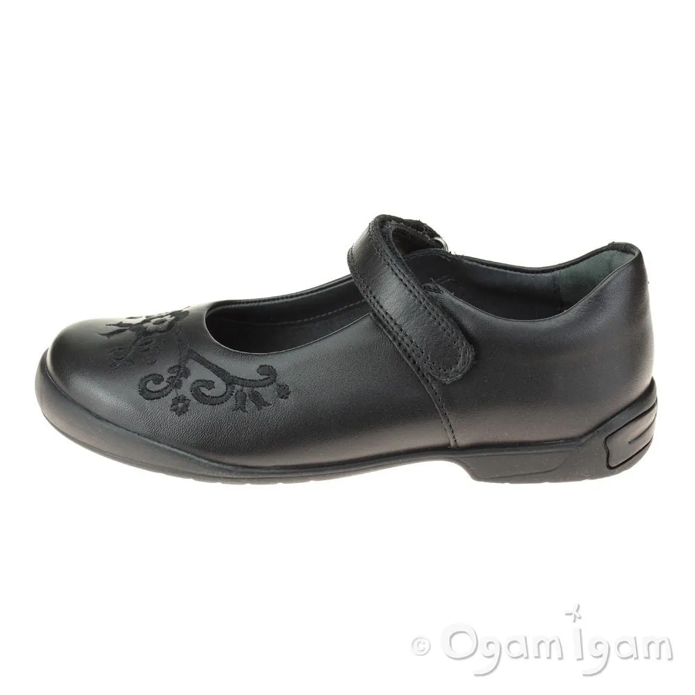 Start-rite Hopscotch Girls Black School Shoe