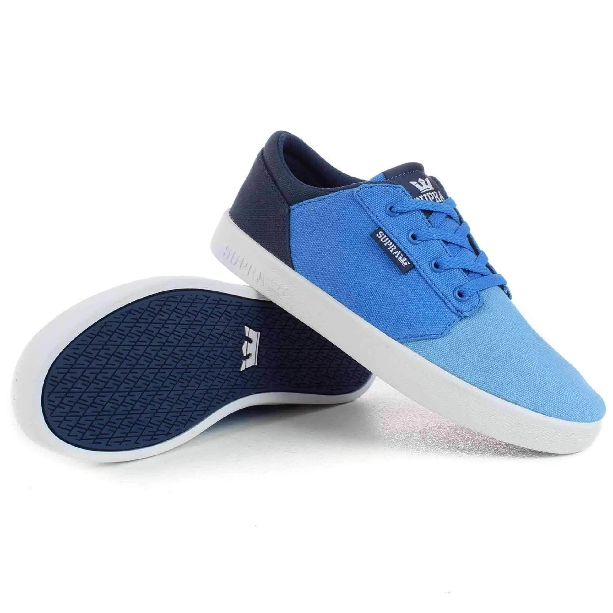 Supra Youths Yorek Low Shoes - Blue Fade White