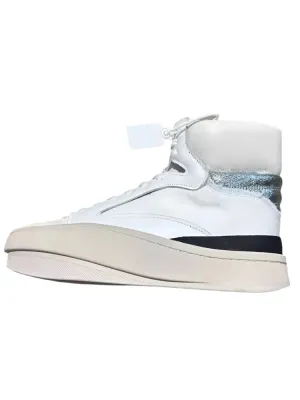 TEEK - Mens Spliced Canvas Genuine Leather High Top Sneakers