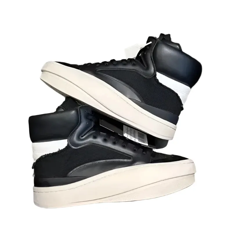 TEEK - Mens Spliced Canvas Genuine Leather High Top Sneakers