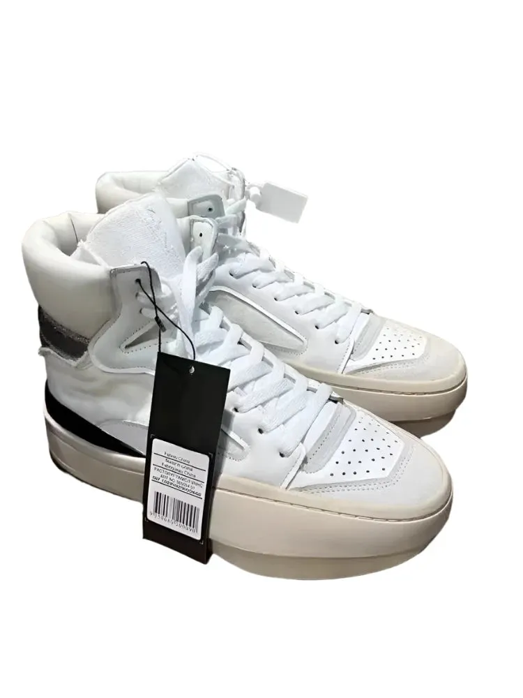 TEEK - Mens Spliced Canvas Genuine Leather High Top Sneakers