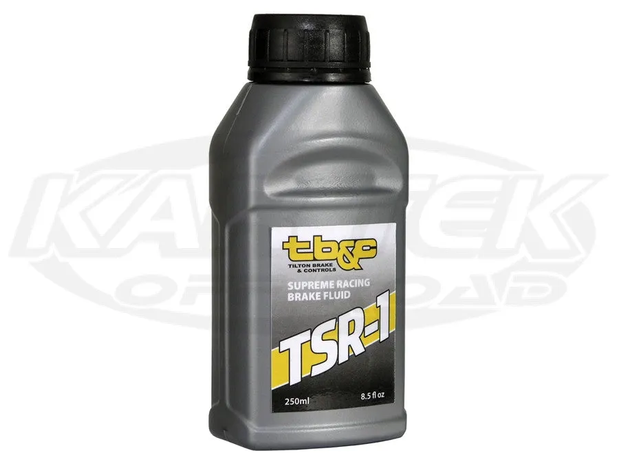 Tilton Racing DOT 4 TSR-1 Racing Brake Fluid 250ml Bottle Typical Boiling Point 622 Degrees Dry