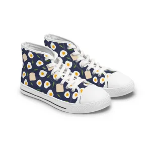 Toast Bread and Eggs Women's High Top Sneakers