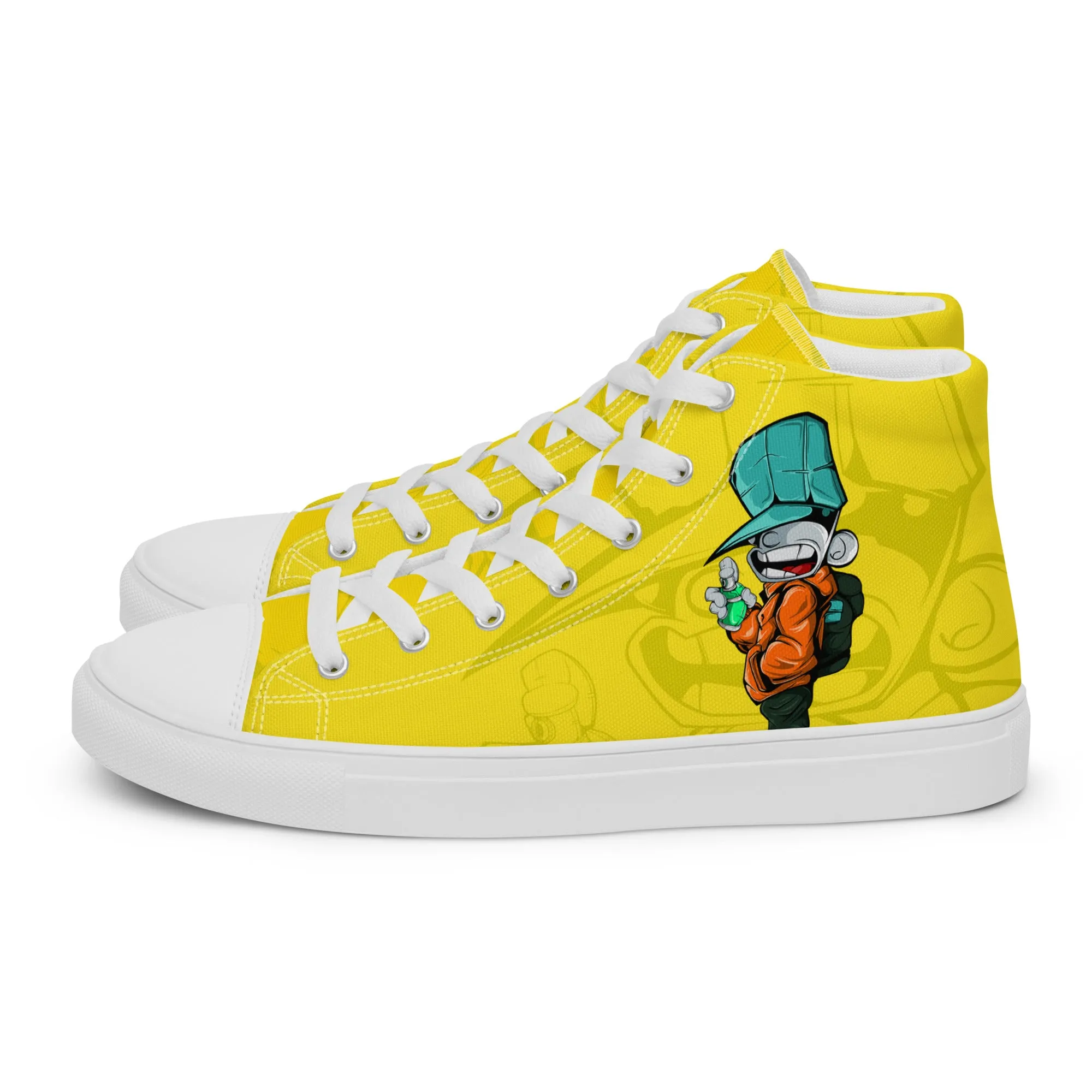 Unisex high top canvas shoes- Sprayer