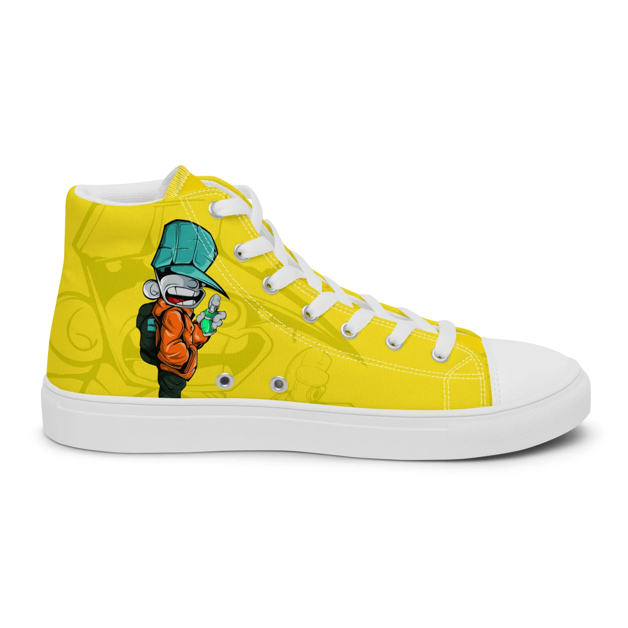 Unisex high top canvas shoes- Sprayer