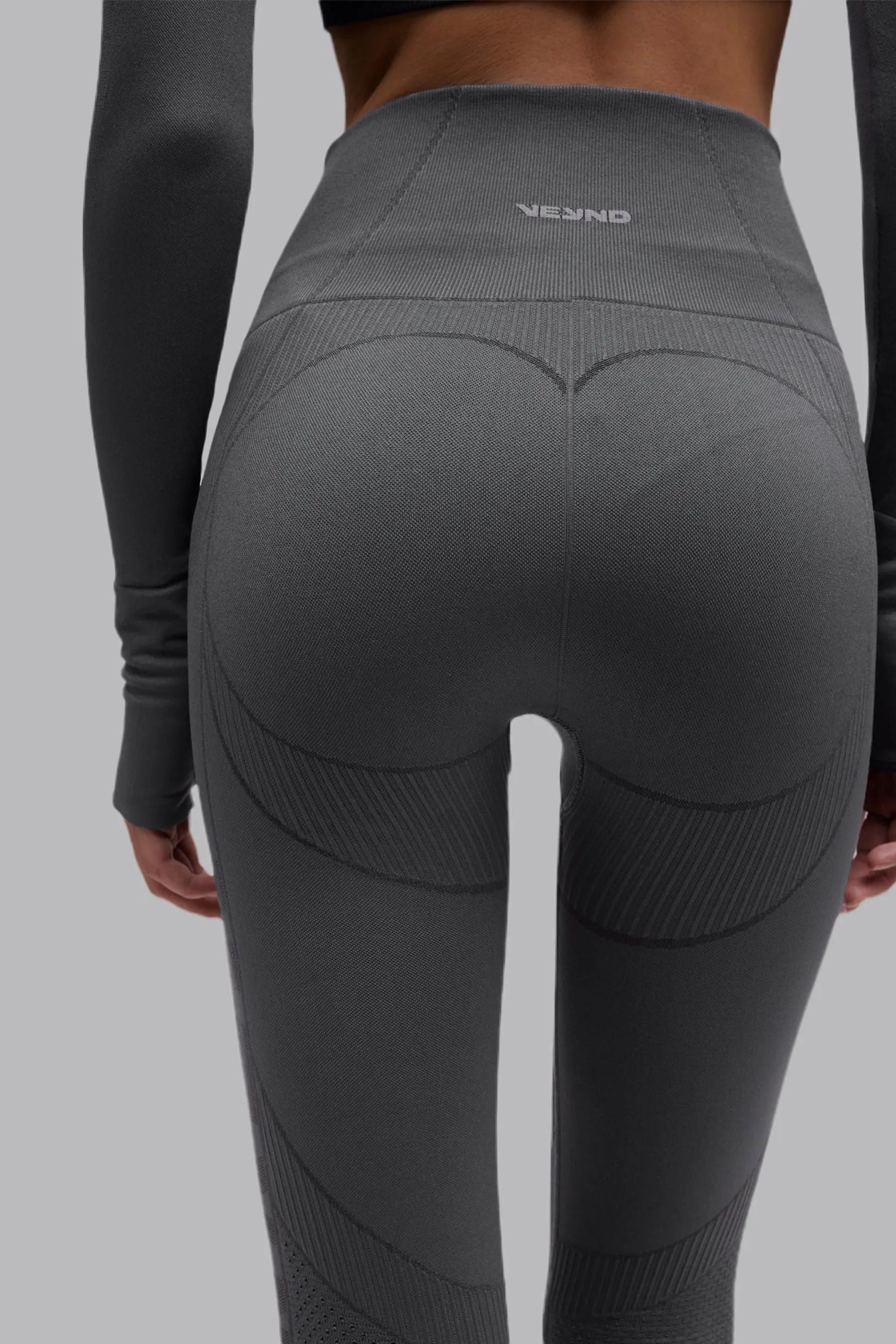 V_COMPRESS SEAMLESS LEGGINGS - Dark Gray