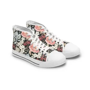 Vintage Flowers Women's High Top Sneakers