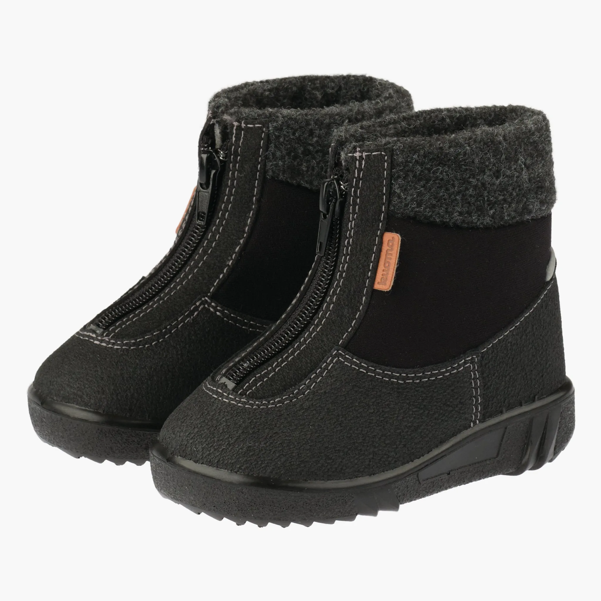 Winter boots Baby fleececollar, Black