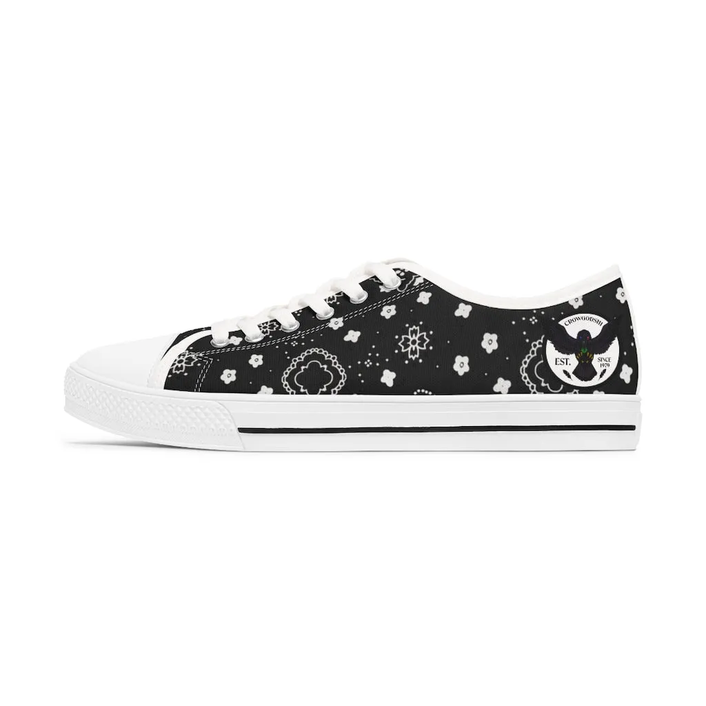 Women's Crowgodshi Black Colors Low Top Sneakers