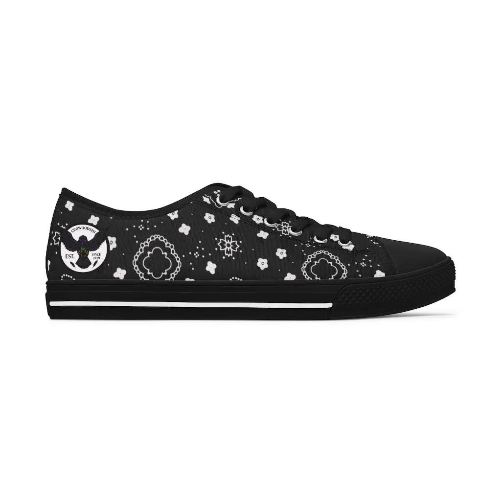 Women's Crowgodshi Black Colors Low Top Sneakers