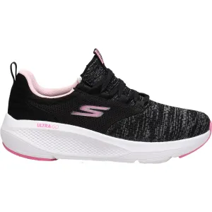 Women's Skechers GORun Elevate Pleasant Days Black/Pink Knit Fabric