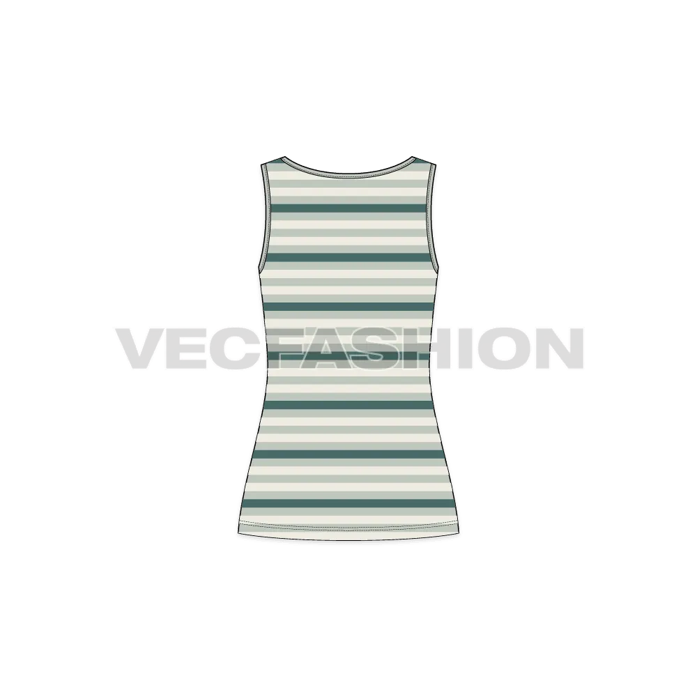 Women's Striped Training Tank