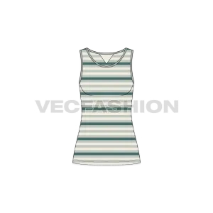 Women's Striped Training Tank