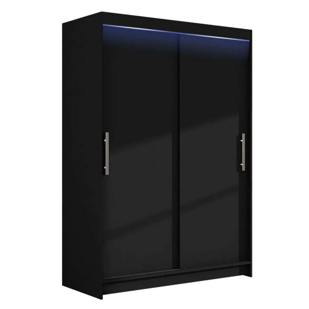 Wye I 120cm Sliding Door Wardrobe Black